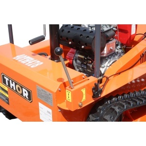 Masina de tuns iarba cu telecomanda pe senile, motor diesel 12.5CP, 499cc, latime de taiere 1000mm THOR - Img 15
