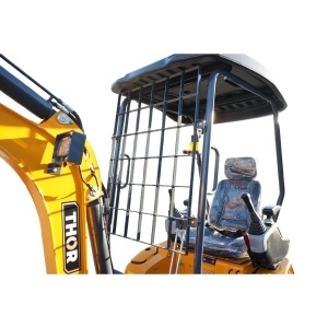 Mini excavator 1.8T pe senile cu semicabina, motor diesel Laidong 25CP, adancime sapare 2050mm, 3 cupe incluse 170/440/780mm THOR - Img 6