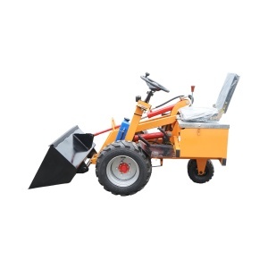 Mini incarcator frontal electric cu 3 roti, 2 motoare 1800W/1300W, baterie 48V/52Ah, capacitate ridicare 200kg, cupa 900x450x370mm - Img 4