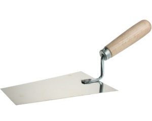 Mistrie trapezoidala de 180 mm, sudata, maner din lemn lustruit