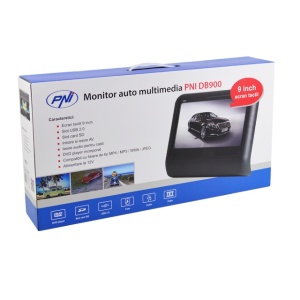 Monitor auto multimedia PNI DB900 negru cu ecran tactil de 9 inch, DVD player, slot card SD si USB, aplicabil pe tetiera - Img 5