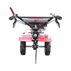 Motocultor 7.5CP cu freza 100cm, plug, rarita, motor benzina 4 timpi 212cc OHV, viteze 2+1, transmisie pinioane, roti 4.00-8 Breckner Germany - Img 5
