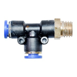 Mufa rapida T plastic si surub metalic fi 6x6 cu M12