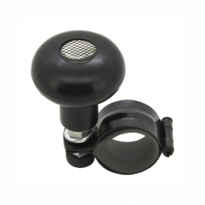 Nuca volan rotunda, neagra cu bulina carbon