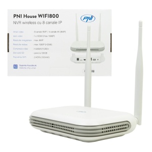 NVR wireless PNI House WIFI800 8 canale 5MP sau 4 canale 4K 8MP prompt vocal