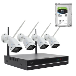 Pachet Kit supraveghere video PNI House WiFi660 NVR si 4 camere wireless, 3MP cu HDD 1tb inclus - Img 2