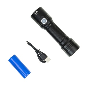 Pachet lanterna dubla PNI Adventure F200 din aluminiu cu LED, acumulator 4000mAh, 3 LED-uri cu deschidere mare si unul cu focus si alimentator PNI CHG300 cu port USB C, QC3.0, PD3.0, PPS si port USB-A - Img 3