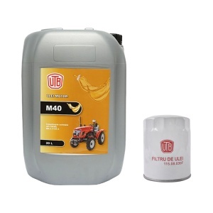 Pachet schimb filtru ulei si ulei motor M40 20L pentru tractor UTB U-650