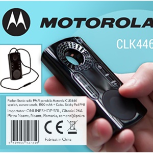 Pachet Statie radio PMR portabila Motorola CLK446, squelch, scanare canale, 1100 mAh + Cadou Sticky Pad PNI - Img 10