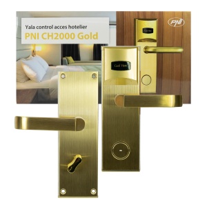 Pachet Yala control acces hotelier PNI CH2000R Gold si Intrerupator cu card PNI ES100 - Img 2