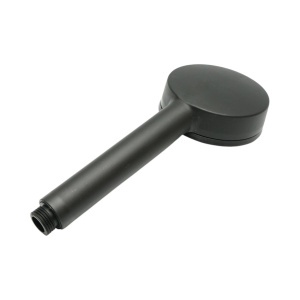 Para de dus baie rotunda, 5 functii, negru mat, plastic 85x220mm - Img 5