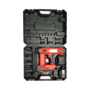 Pistol de batut cuie in beton si metal cu acumulator 20V, 4Ah Li-ion, LED, brushless, 100 Joule, cuie 15-40mm, diametru 2.7-3mm, magazie 33 cuie Breckner Germany - Img 3