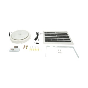 Plafoniera solara LED 200W, 6500K cu panou solar 12W, baterie LiFePO4 5400mAh, senzor miscare si telecomanda IP65 Breckner Germany - Img 3