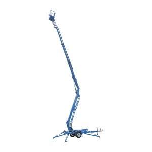 Platforma/nacela pentru lucru la inaltime tip remorca 16m, 200Kg cu telecomanda motor benzina - Img 9