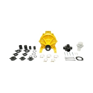 Pompa apa centrifuga autoamorsanta cu fulie dubla 4kW, 2 toli, debit 30 m3/h, adancime aspiratie 5m, inaltime pompare 56m pentru irigatii - Img 2