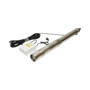 Pompa apa submersibila inox 2.2kW, 220V, D100mm, debit 6 m3/h, inaltime refulare 105m, 15 turbine ceramice, racire pe ulei, panou de control K90QJD2-105/15-2.2 Breckner Germany - Img 5