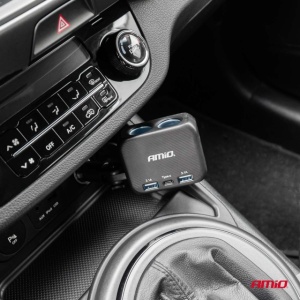 Priză brichetă cu încărcător 2x USB A 1x USB C 12/24V 100W 180° - Img 5