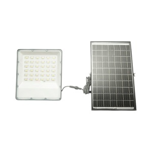 Proiector LED 300W, 6500K cu panou solar bifacial 30W, baterie LiFePO4 15000mAh si telecomanda IP66 Breckner Germany - Img 2