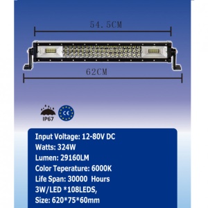PROIECTOR LED - 324W, 29160LM, 6000K, COMBO - Img 2