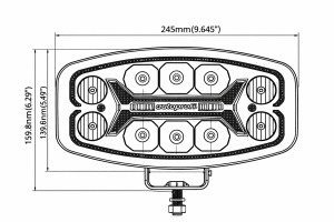 Proiector LED dreptunghiular 10/24V - Img 2