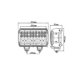 Proiector LED dreptunghiular 108W - Img 2