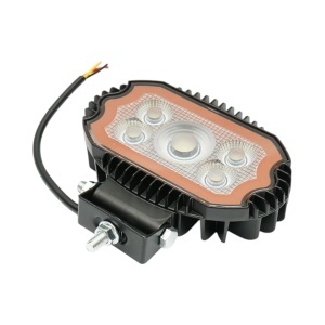 Proiector oval LED cu DRL 17W, 9-36V, 47 LED-uri, alb-galben, carcasa aluminiu 141x106x38mm IP67 Breckner Germany - Img 5