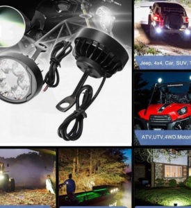 Proiector rotund Ø55 LED 9-12V Moto Bike - Img 4