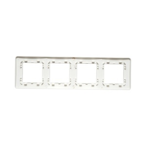 Rama cvadrupla alba PC priza si intrerupator 300x83mm - Img 2
