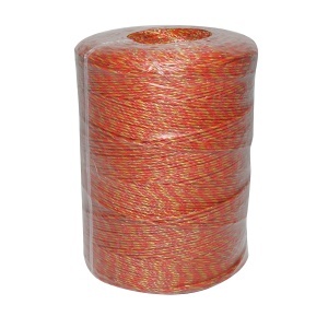 Rola fir galben-rosu fi 2mm, 6x0.15mm SS inox, 5.5 Ohm/m 1000m gard electric Breckner Germany - Img 4