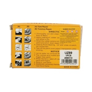 Set 12 petice ovale vulcanizare anvelope si camere de aer 38x75mm + 1 tub adeziv 20ml - Img 5
