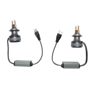 Set 2 becuri auto LED H7, 60W, 12-36V lumina alb rece - Img 3