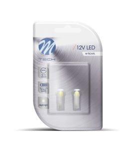 Set 2 becuri LED L053 - T5 1xCOB alb