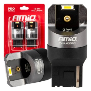 Set 2 buc LED FULL CANBUS W21W 2SMD 7440 ALB 12-24V AMIO