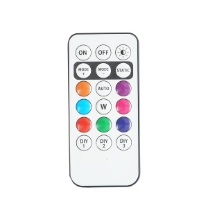Set 2 lampi LED RGB stroboscopice cu telecomanda, 10 moduri, 8 culori, baterie litiu 110mAh reincarcabila USB-C IP65 - Img 2
