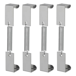 Set 4 bucati Cleme fixare numar inmatriculare cu arc