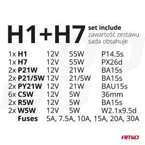 Set becuri si sigurante 30 buc H1+H7 - Img 4