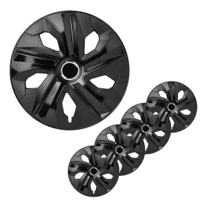 Set capace roti Moon Ring carbon black 15 inch 4 bucati in cutie display