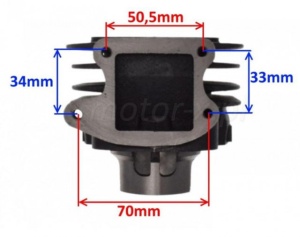 Set motor scuter 2T 50cc Kymco (cu muzicuta pe cilindru) AC - Img 4