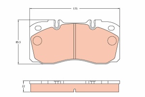 Set placute de frana pentru Iveco, marca TRW - Img 2