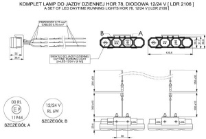 Set Proiectoare-Lumini de zi tip DRL HORPOL - Img 4