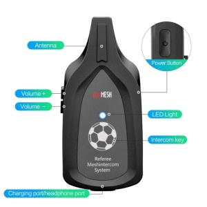 Sistem comunicare intercom PNI REF06 Mesh pentru arbitri, maxim 6 canale, casti incluse, IP67