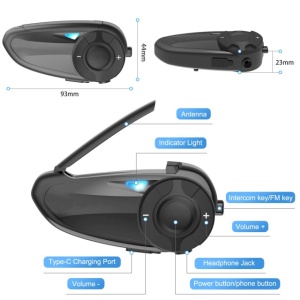 Sistem comunicare moto PNI BTH03 pentru casca inchisa sau deschisa - Img 4