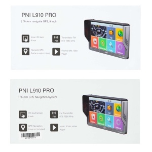 Sistem de navigatie GPS PNI L910 PRO cu parasolar, 9 inch, 800 MHz, 512MB DDR, 16GB memorie interna, FM transmitter, negru - Img 13