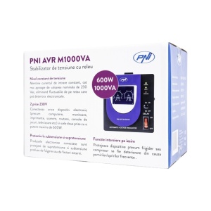 Stabilizator de tensiune cu releu PNI AVR M1000VA, 2.7A, 600W, 1000VA - Img 7