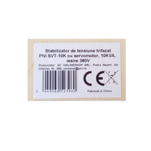 Stabilizator de tensiune trifazat PNI SVT-10K cu servomotor, 10000VA, 8000W, iesire 380V - Img 2