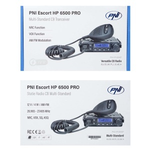 Statie radio CB PNI Escort HP 6500 PRO, multi-standard, VOX, NRC, 4W, AM-FM, 12V, SQ, ASQ, mufa de bricheta inclusa - Img 12
