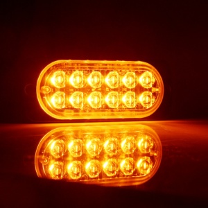 STROBOSCOP SLIM 12 led-uri lumina portocalie - Img 5