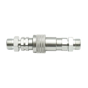Supapa trecere mos-baba pe con M16 cu reductii M16x20 (set cupla 3/8 mama+tata) 78.8x32x24mm - Img 2