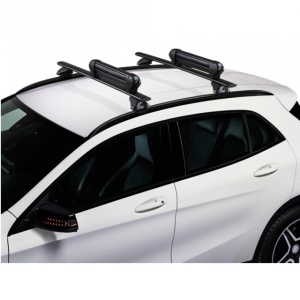 Suport 4 perechi schiuri cu prindere pe bare transversale - Cruz Ski Rack Dark 4 - Img 4