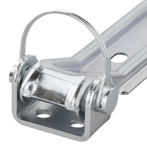 Suport pentru balama 71 mm / Ø16 mm cu știft de blocare și clemă de fixare - Img 6